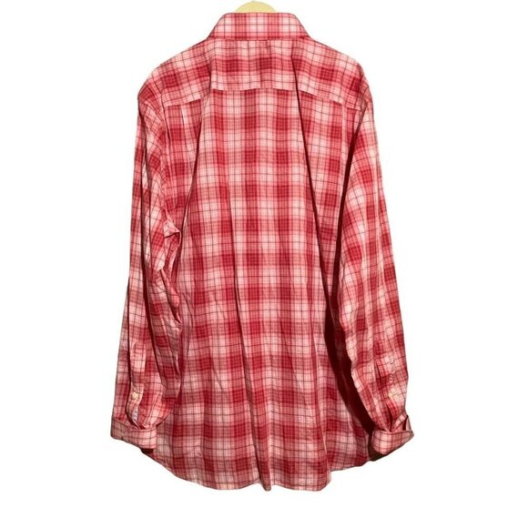 Mercer Blue Button Shirt Men Size 2Xl Red Plaid Western Long Sleeve Cowboy Work - Picture 2 of 10